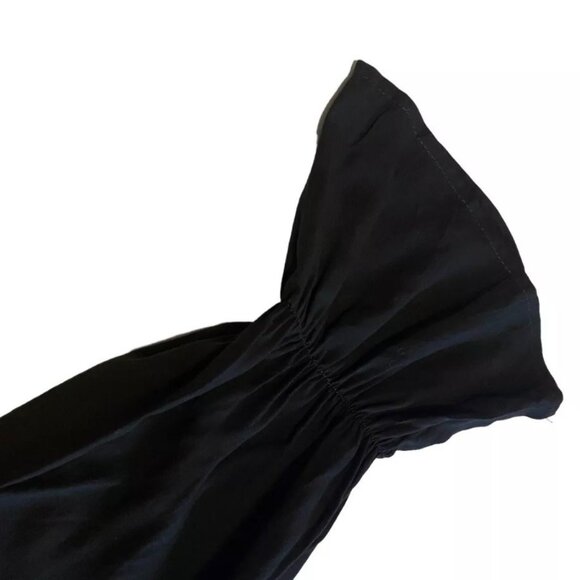 Savanna Jane Womens Boho Embroidered Peasant Blouse Black/Multi-Colored bohemian - Picture 5 of 7